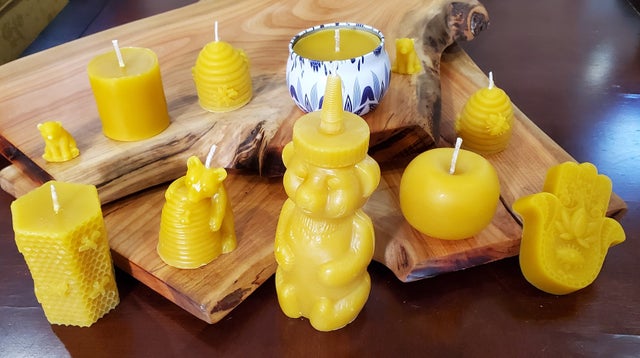 Pure Beeswax Candles – HarBee Beekeeping
